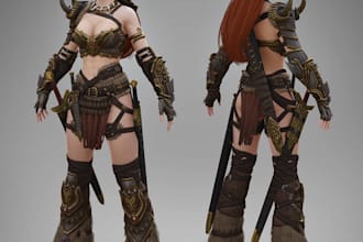 model rig 3d character 4k game character models for 3d printing