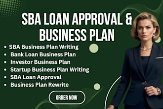 write and rewrite investor ready sba loan bank loan and startup business plans