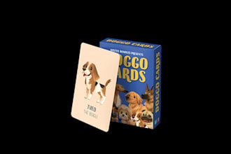 design digital illustration kids card game education memory animal and design