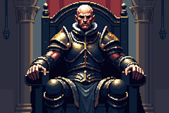 create stunning pixel art backgrounds for you
