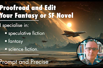 edit your fantasy or science fiction story or ttrpg