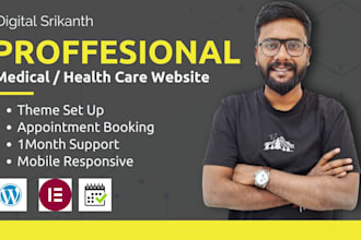 build or design medical, healthcare, hospital or clinic wordpress websites