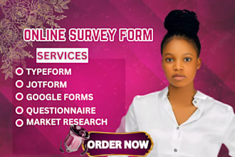 create design any online survey forms, jotform, google form