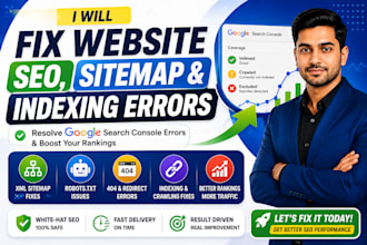 fix your website SEO, sitemap, and indexing errors