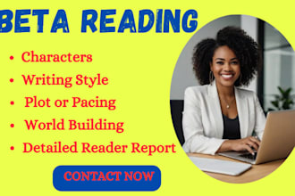 do beta reading honest feedback on plot  characters and style