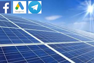 run a professsional facebook, telegram, and google ads for your solar business