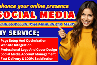 create,setup social media account,facebook instagram business page,fb ig manager