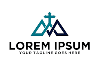 create best christian ministry or modern church logo design