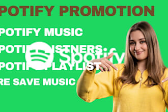 do spotify podcast promotion, spotify pre save  music track promotion