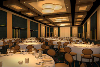 redesign 3d event hall,cgi ballroom,render occasion,wedding hall,conference room