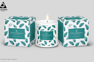 design professional and creative candle label