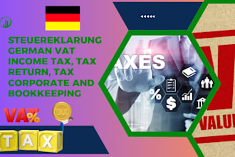 steuereklarung german vat income tax, tax return, tax corporate and bookkeeping