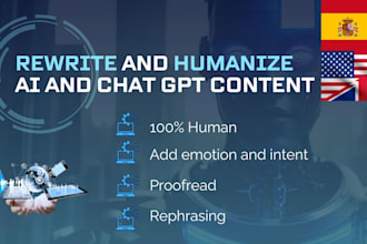 rewrite and humanize ai and chat gpt content