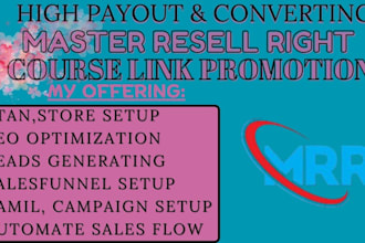 do complete master resell right and email marketing to get make monthly income