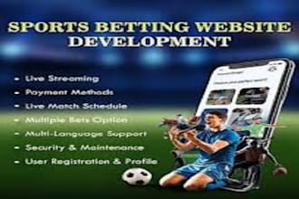 build fantastic tournament website, sports website, blackjack, poker, bet app