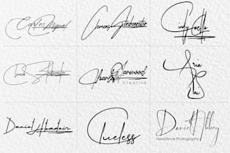 design a handwritten signature logo and photography watermark autograph