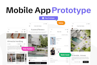 design a figma interactive mobile app prototype