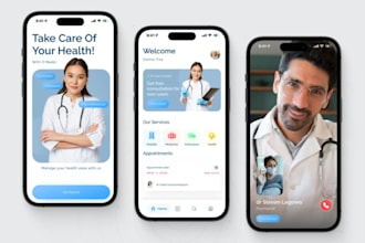 develop telehealth, telemedicine perfect web and medical mobile app
