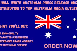 write australia press release and distribution to top australia media outlets