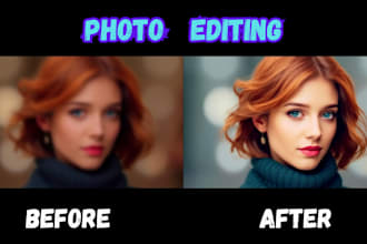 do masterpiece image editing, fix flaws, and manipulation for you