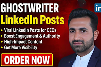 ghostwrite viral linkedin posts for ceos and thought leaders