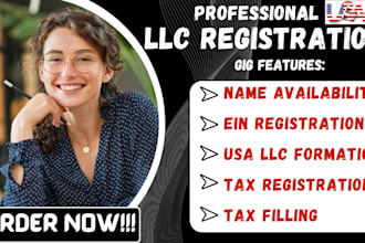 do llc registration ein number US llc  formation tax filling 501c3 non profit