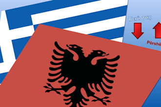 translate from greek to albanian and vice versa