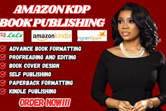 do professional book publishing on amazon KDP and barnes and noble, ingramspark