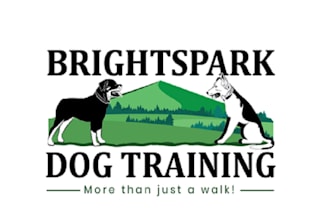 design professional dog training and walking logo