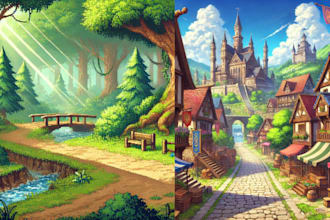 do game background environment and music pixel art concept art  music animation