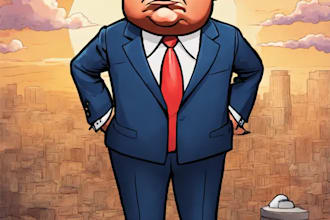 do a political cartoon for blogs or social media