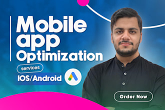 provide app aso, app store optimization, app ranking services for ios or android