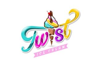 design sustainability ice cream brand logo
