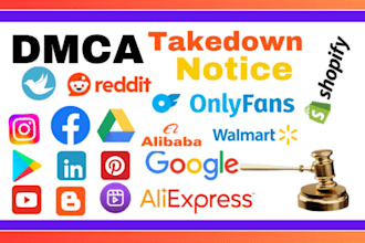 send dmca takedown notice,report to remove copyright google,reddit,fb,instagram