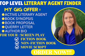 find top literary agent query letter book synopsis for children book