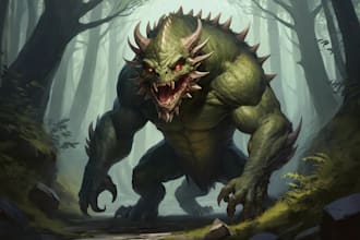draw dnd art, creature, fantasy character, and dnd party