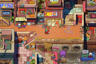 create top down pixel art tileset game assets rpg game art tile map sprite sheet