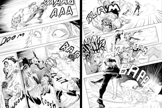 create a stunning manga page for your idea