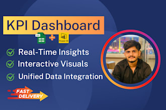design automated KPI dashboard for real time reporting in power bi, excel