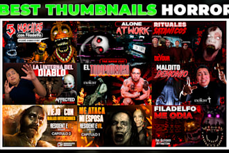 design amazing thumbnail horror in 3 hours