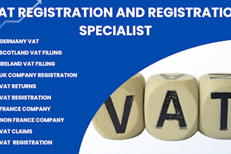 do vat and company registration for germany, estonia france ireland uk australia