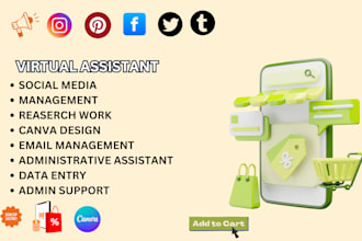 shopify cold calling social media real estate ebay  personal virtual assistant