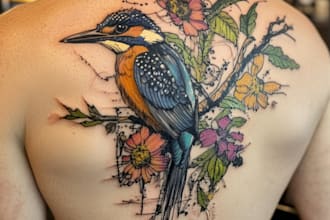 make old school traditional tattoo for vintagedesign