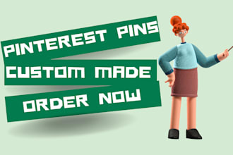 custom design high quality pinterest pins