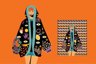 create seamless customized pattern illustration