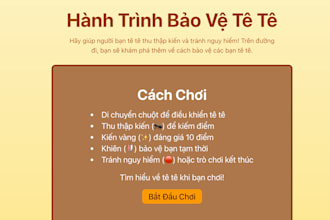 develop an educational web game for kids about conservation
