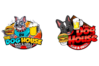 design excellent dog and beer logo