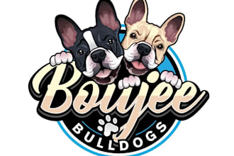 design excellent bull dog logo