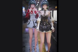 design 2d vtuber model live 2d rigging in high quality for live streaming art