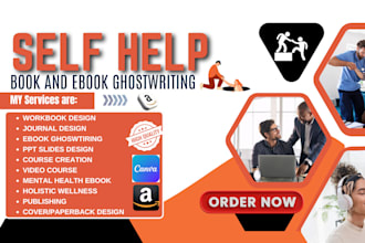 write self help ebook, journal design, life coach, workbook, holistic wellness